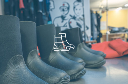 Trockentauchanzug Boots wechseln Trockentauchanzug Boots wechseln