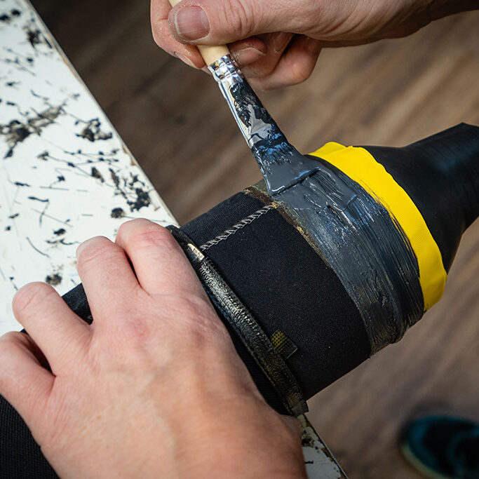 Trockentauchanzug Handmanschette wechseln