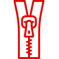Trocki Service Icon Reißverschluss